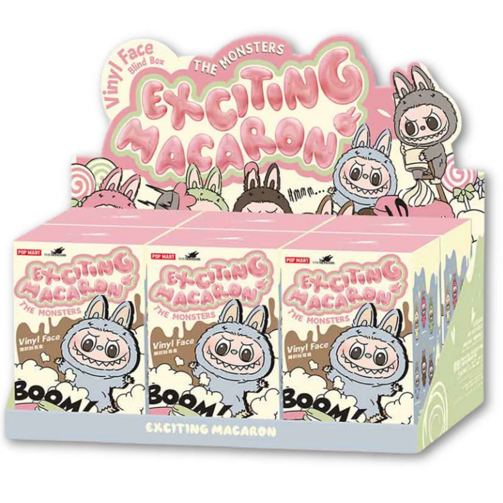 Pop Mart The Monsters Labubu Exciting Macaron 'Sea Salt Coconut' Vinyl Pendant