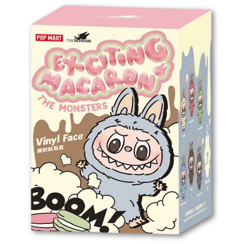 Pop Mart Labubu The Monsters 'Exciting Macarons' Vinyl Face Blind Box